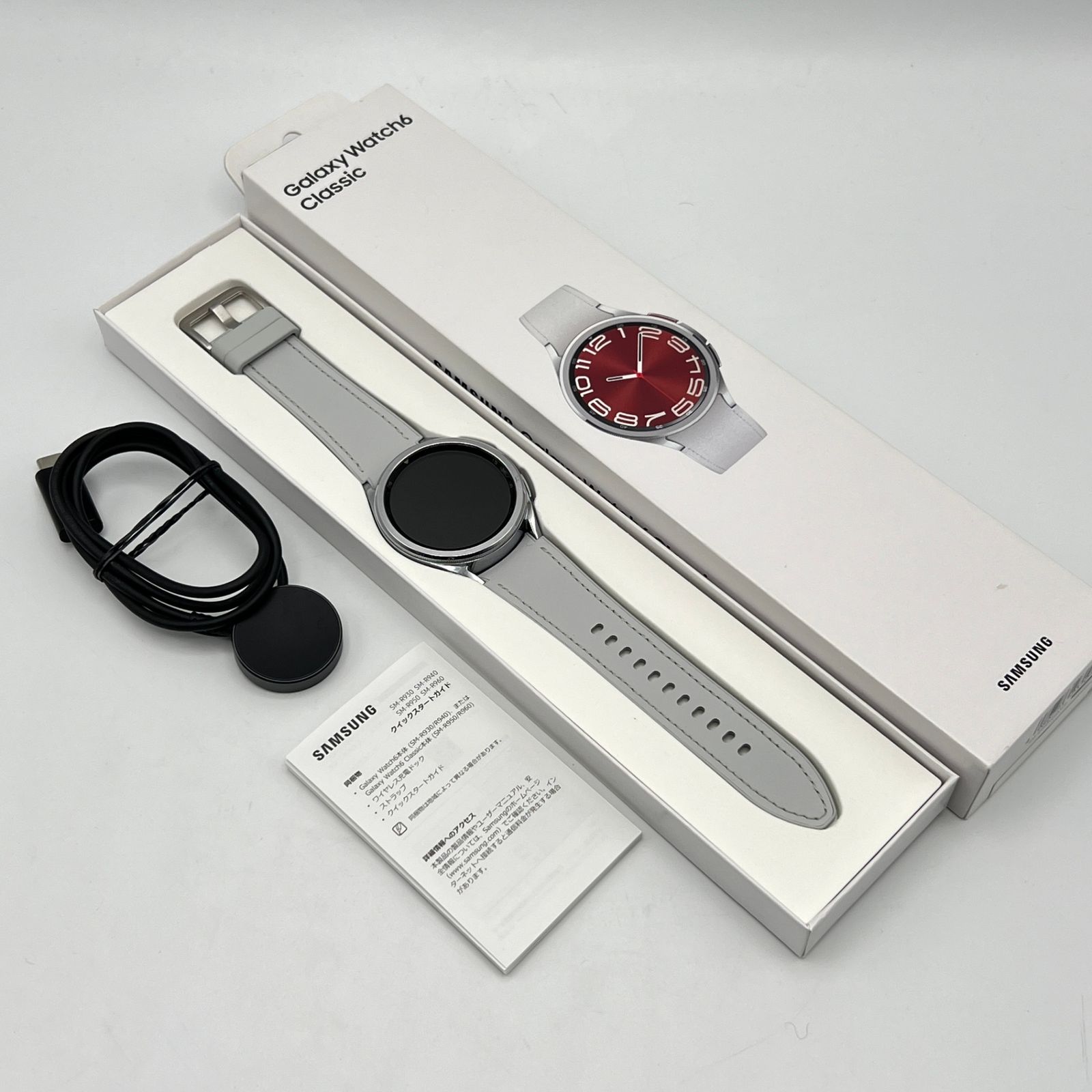 SAMSUNG Galaxy Watch6 Classic 43mm SM-R950NZSAXJP シルバー 