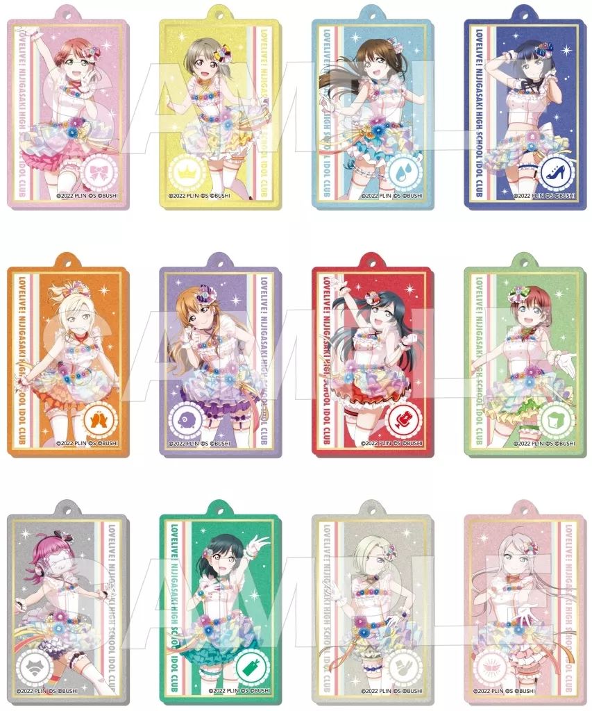 虹ヶ咲　ニジガクアクリルキーホルダーセット　購買部メモリアルアイテム 虹ヶ咲学園購買部 公式メモリアルアイテム TVアニメ2期 #2 ～ニジガク