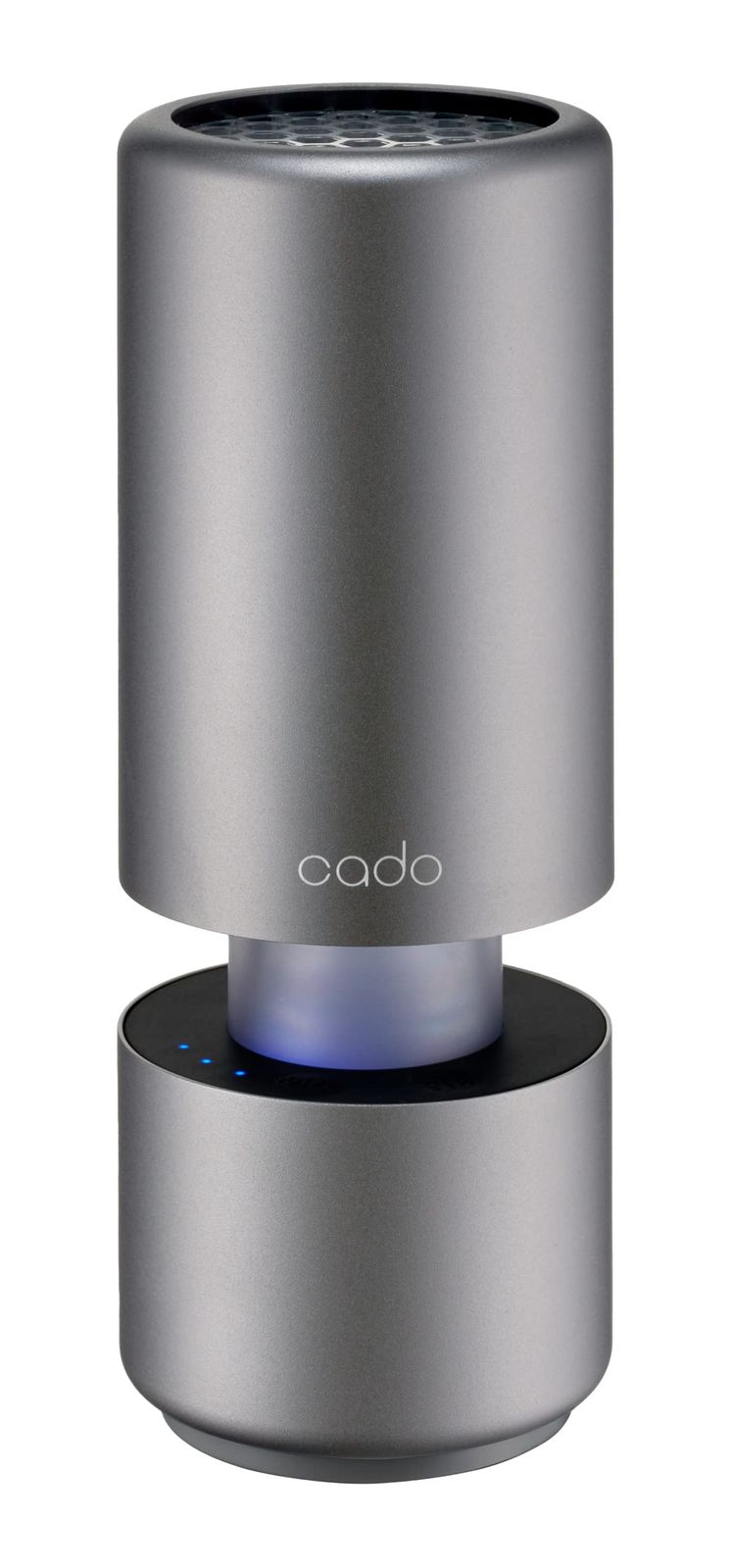 除菌 花粉対策 ウイルス対策 脱臭 モルタルブラック 空気清浄機 ハウスダスト ほこり Portable LED ライト 公式ストア cado カドー LEAF 小型