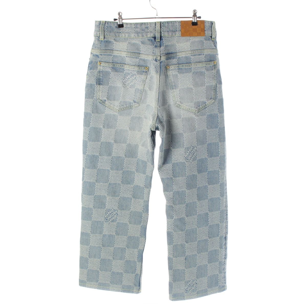 ルイヴィトン 24AW コットン ダミエデニム ウォッシュ加工 ファレル 