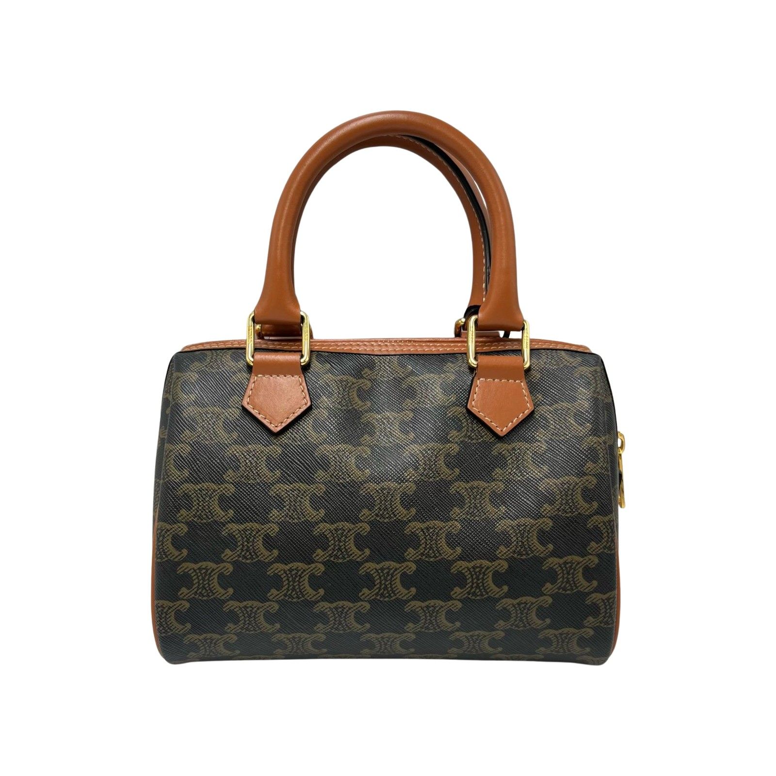 セリーヌ ハウンドトゥース レザー ハンドバッグ CELINE セリーヌ ハンドバッグ レザー ブラック 黒 : ブランド