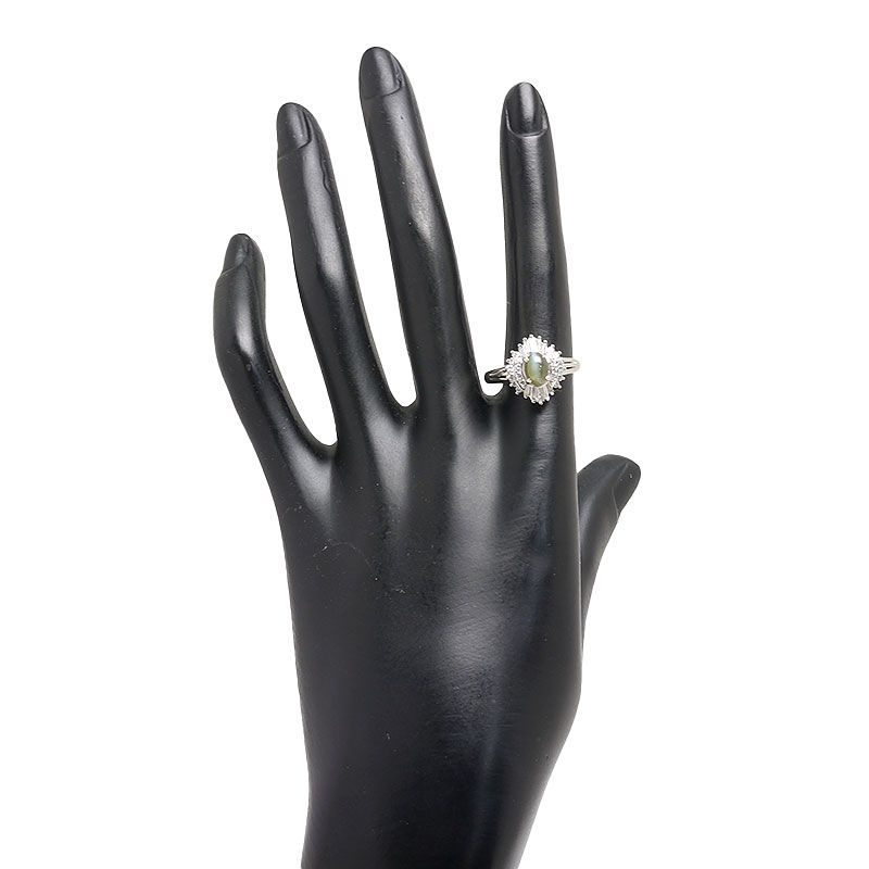 クリソベリルキャッツアイリング 約14.5号 1.42ct・D0.58ct - メルカリ 