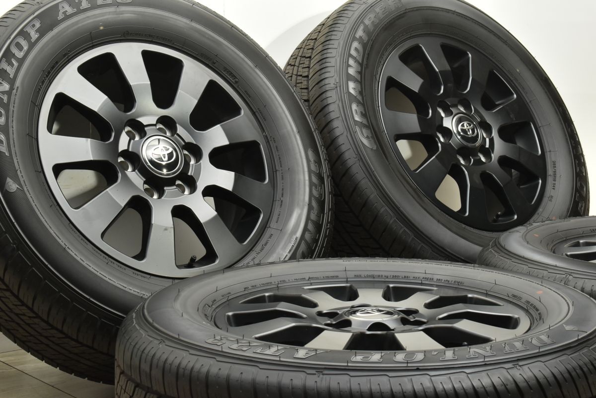 4本セット2024年49週　265/65R18 新車外し ダンロップ【本州限定】 新車外し品 2024年製】トヨタ ランドクルーザー250 ZX 純正 18in