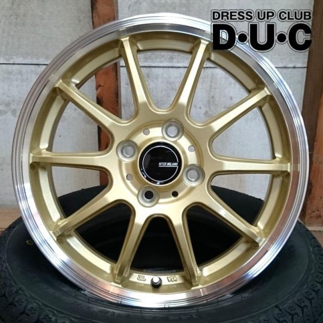 新色 軽用15インチホイールタイヤセット INFINITY/インフィニティF10 GL/RP ゴールドリムポリ 165/55R15 165/50R15  安心JAWA加盟ホイール - メルカリ