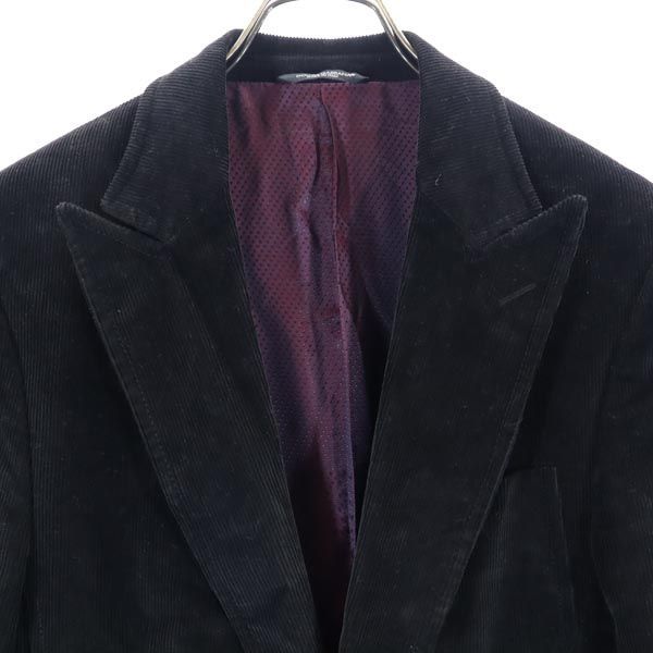 ドルチェアンドガッバーナ コーデュロイ テーラードジャケット 黒