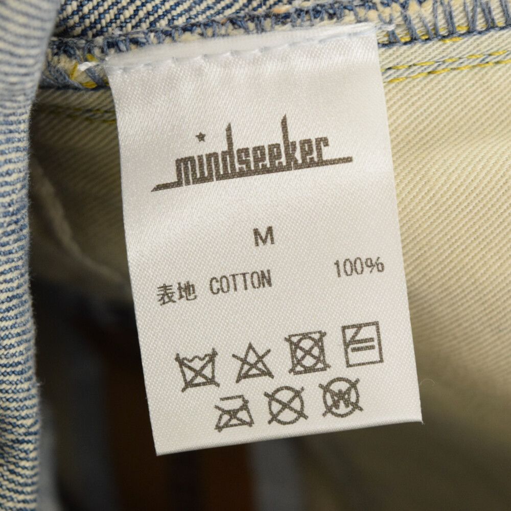 MINDSEEKER (マインドシーカー) 22SS TICKET PATCH CRASH DENIM パッチワークペイント加工デニムパンツ -  メルカリ