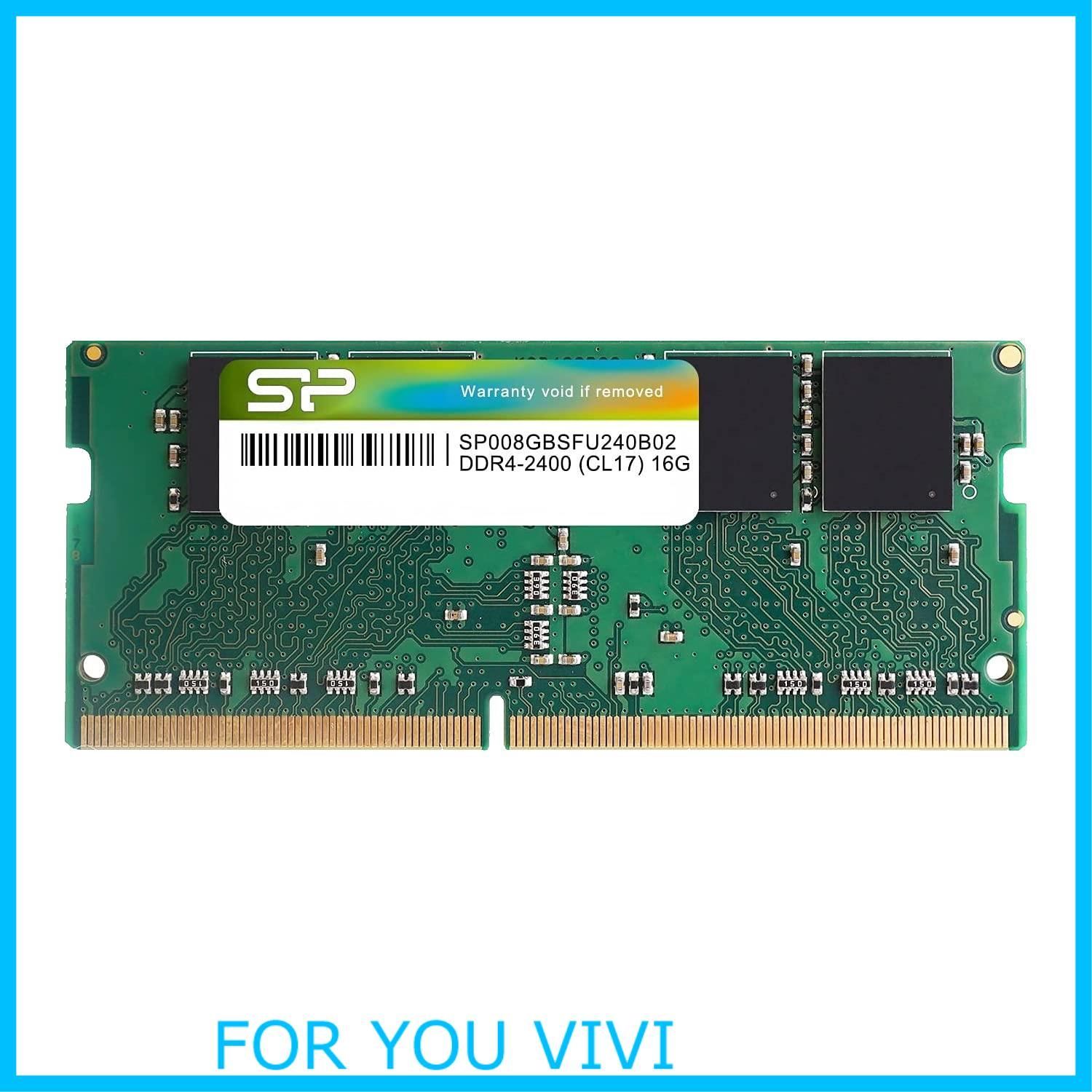 【数量限定】シリコンパワー ノートPC用メモリ DDR4-2400(PC4-19200) 8GB×1枚 260Pin 1.2V CL17 SP008GBSFU240B02