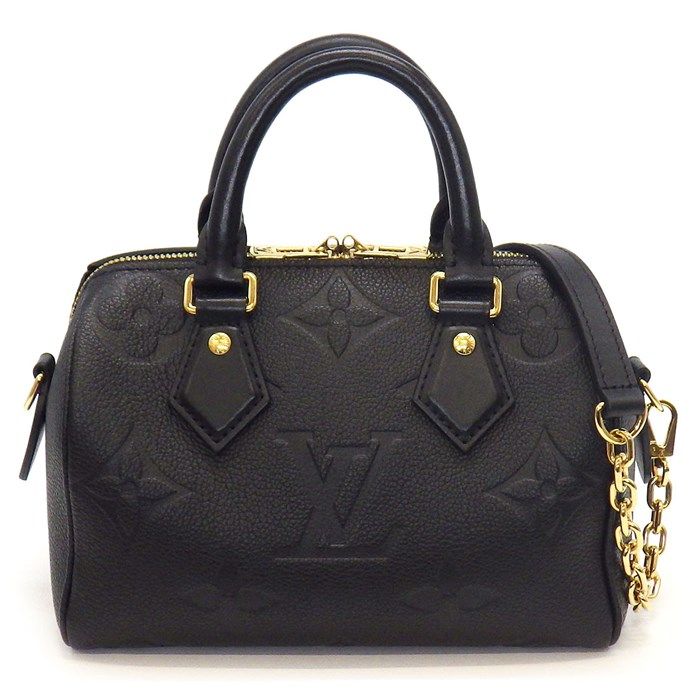 ルイ ヴィトン Louis Vuitton ハンドバッグ ショルダーバッグ スピーディ バンドリエール 20 M58953 ノワール モノグラム アンプラント ゴールド金具