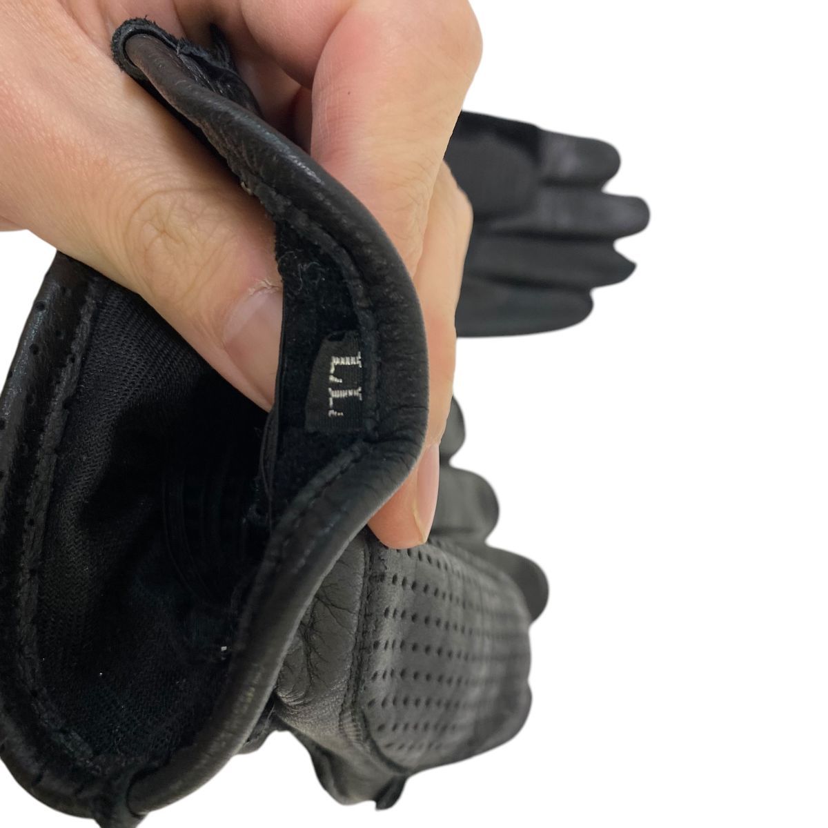 KADOYA ブラックレザーグローブ GAUNTLET PADDED LL カドヤ] バイク