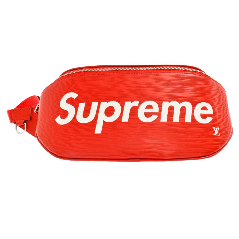 SUPREME シュプリーム 17AW×LOUIS VUITTON(ルイヴィトン) BAM BAG M53418 シュプリーム バムバッグ ウエストバッグ レッド