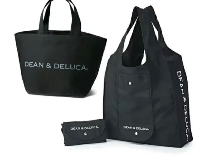 DEAN&DELUCA ショッピングバッグ＆トートバッグ Sセット ブラック