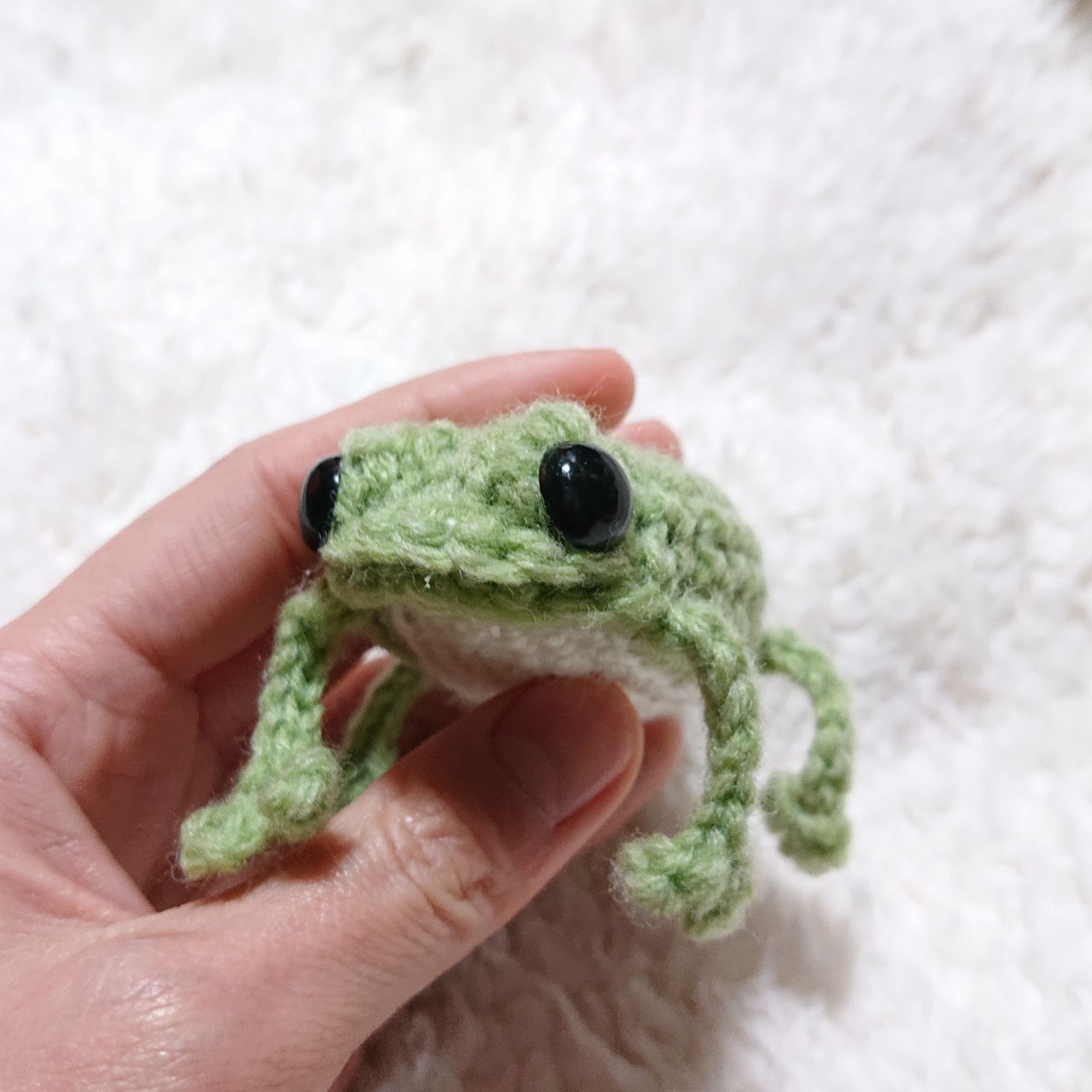 スマートお抹茶かえるのあみぐるみ - メルカリ