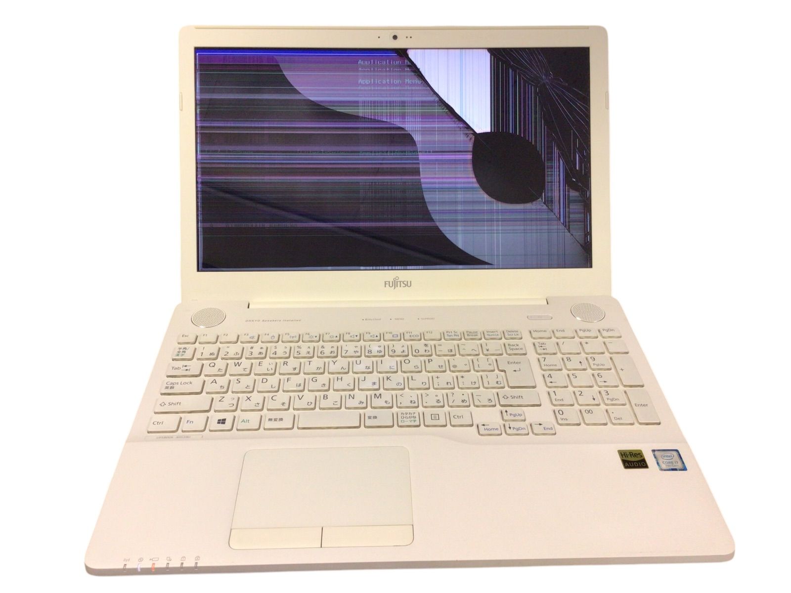 npc262 ジャンク FUJITSU LIFEBOOK AH53|B2 FMVA53B2W◆i7 7th|4GB◆モニター故障