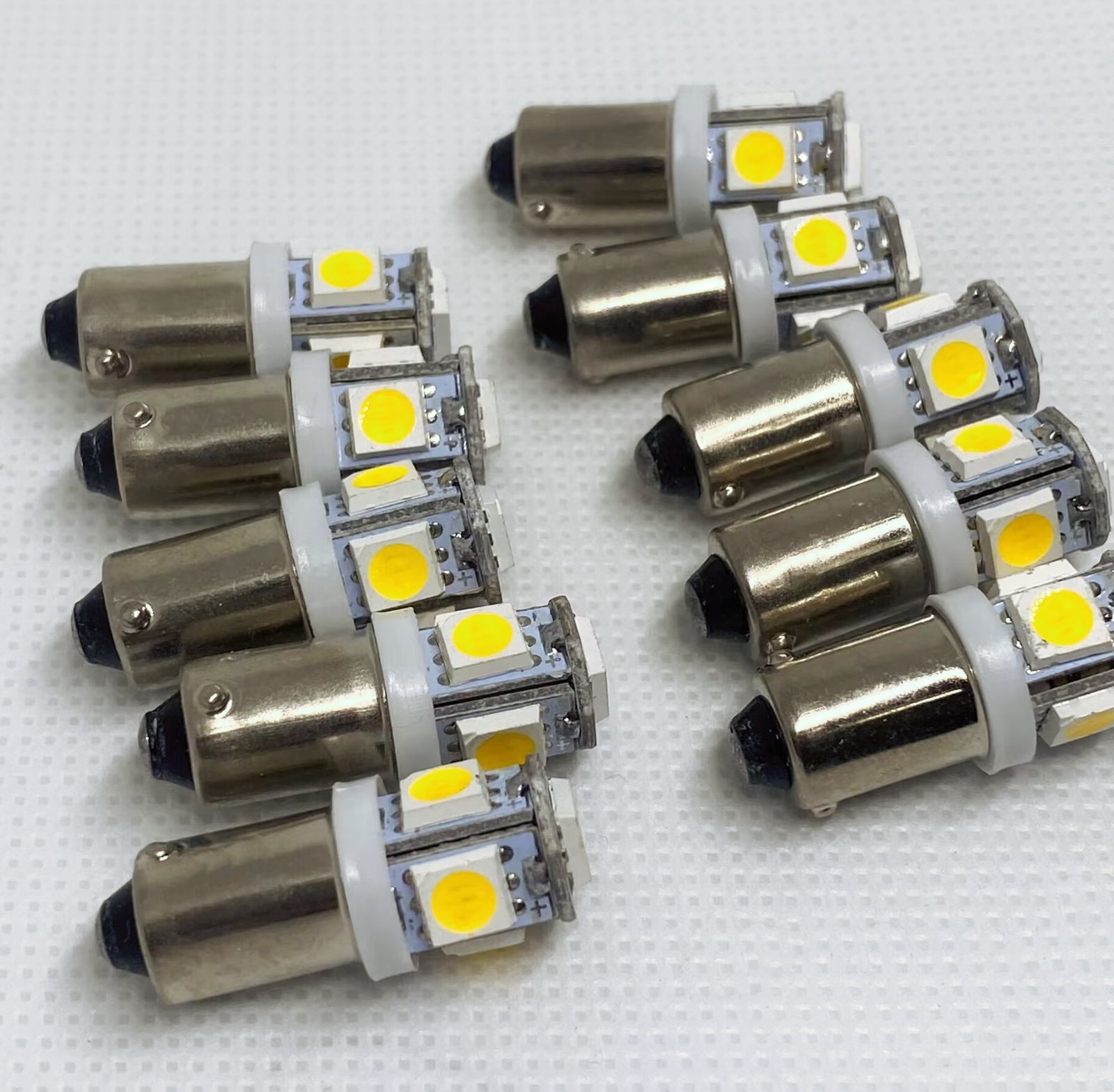 高輝度 24V専用 BA9S LED バルブ 5SMD搭載 角型マーカー サイド