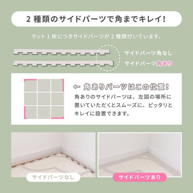 レトロデザインのジョイントマット キュロス