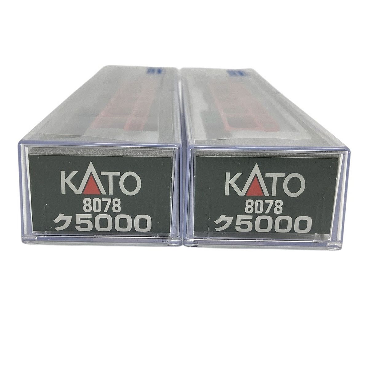 ✨鉄道模型✨KATO`✨複線駅舎✨開封済み、未使用✨箱無し KATO 8078 23-500 23-510ク5000 2両 自動車ストラクチャー 4点