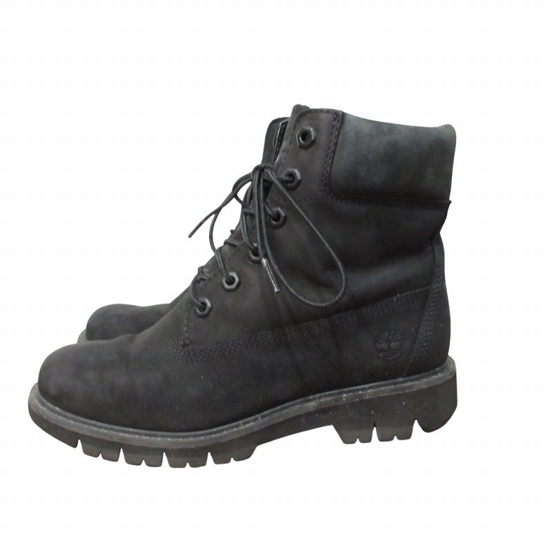 Timberland ブラックスエード ワークブーツ 8.5 US ティンバーランドワークブーツスエードブラック24cm