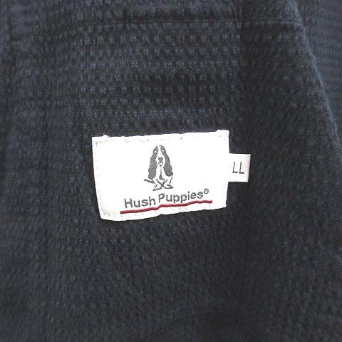 未使用級 Hush Puppies シアサッカー ジャケット ネイビー L ハッシュパピー Hush Puppies シアサッカー ジャケット ネイビー