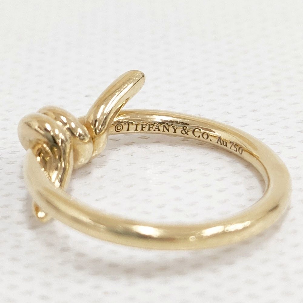TIFFANY&Co. ノット リング Au750 18K イエローゴールド 金 YG リング  