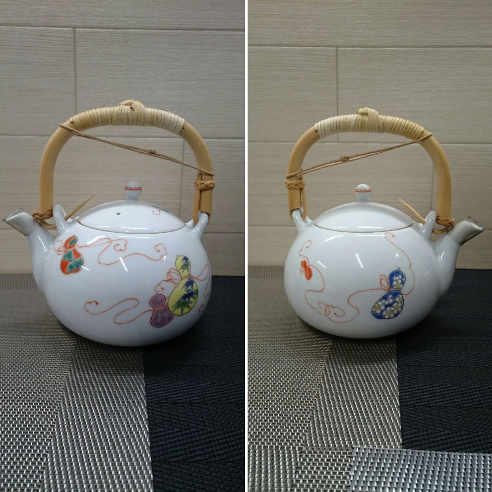 未使用・保管品 深川製磁 花ひょうたん 土瓶茶器揃い 一部難あり - メルカリ