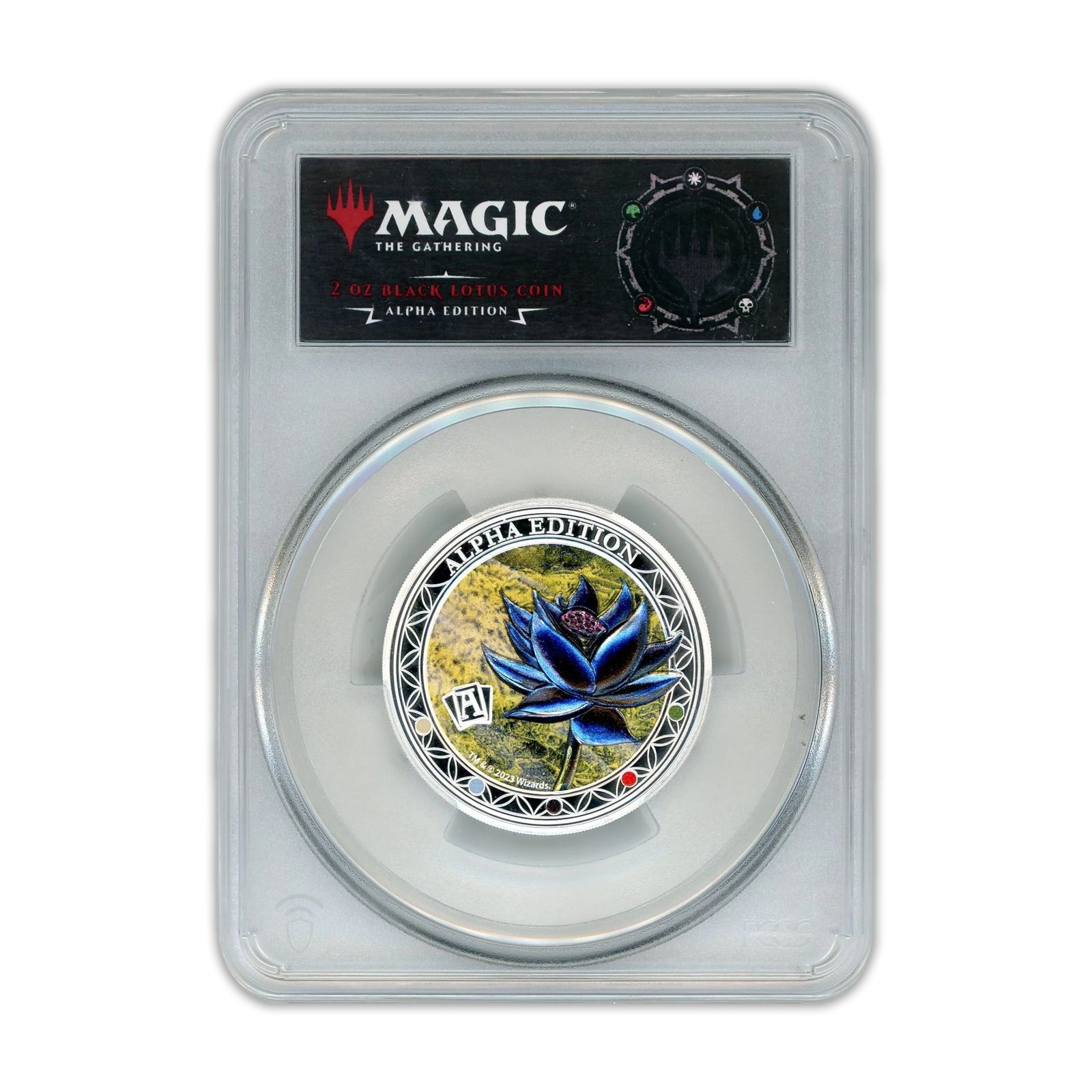 2023 Magic: the Gathering Alpha Black Lot 2 oz Silver Coin