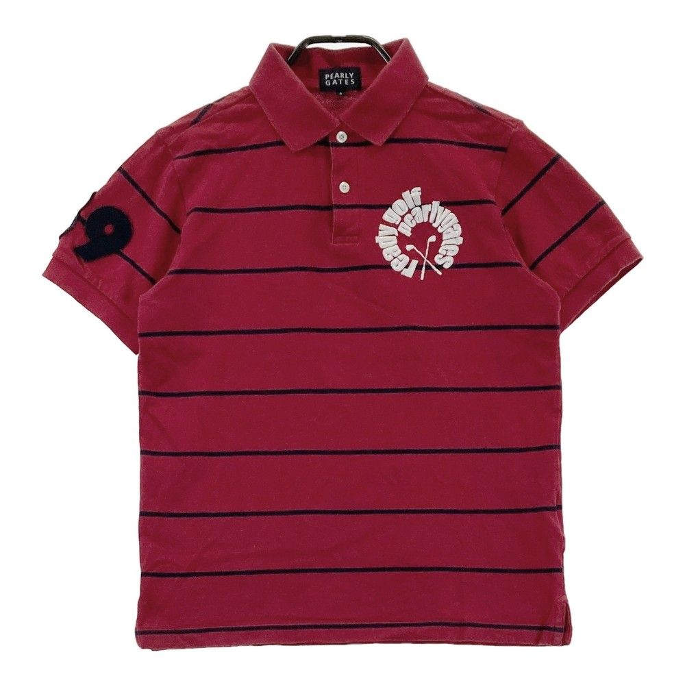 サイズ：4 PEARLY GATES パーリーゲイツ 半袖ポロシャツ ボーダー柄