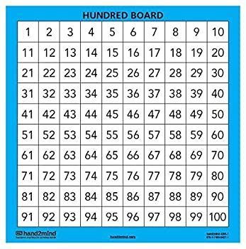 ETA hand2mindラミネートHundred Boards (Pack of 10?)