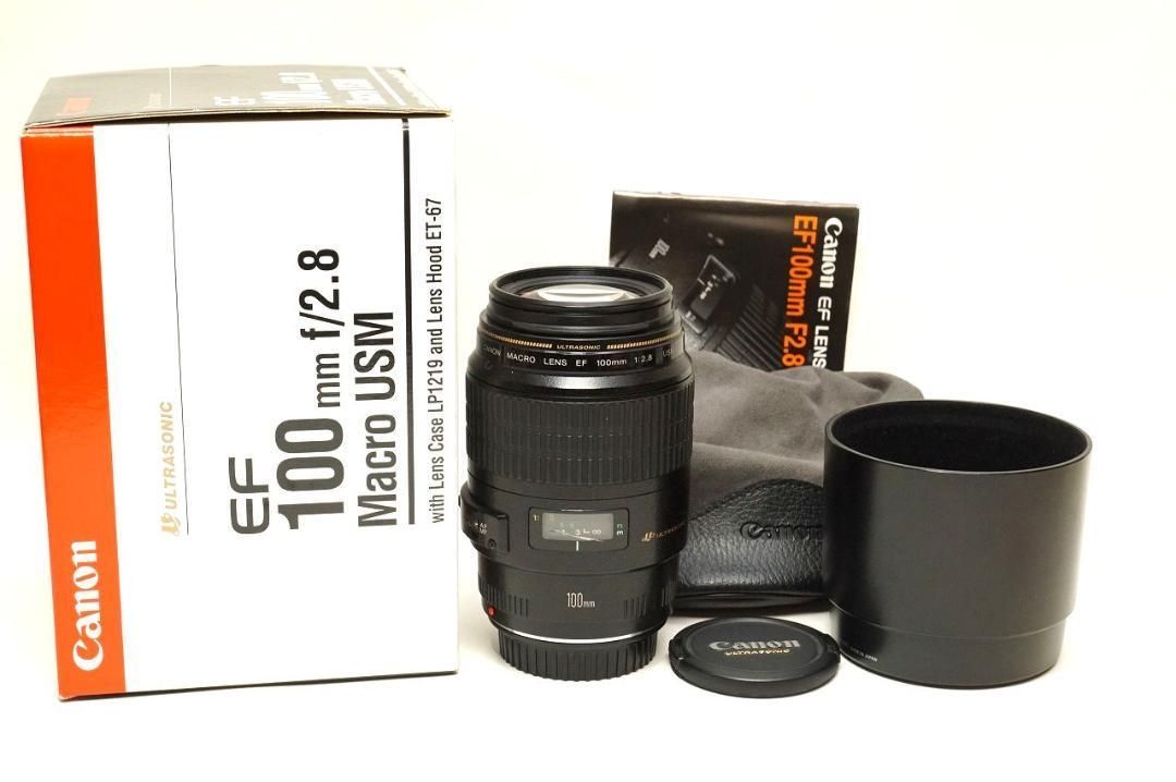 □ 美品 早い者勝ち EF 100mm F2.8 Macro USM-