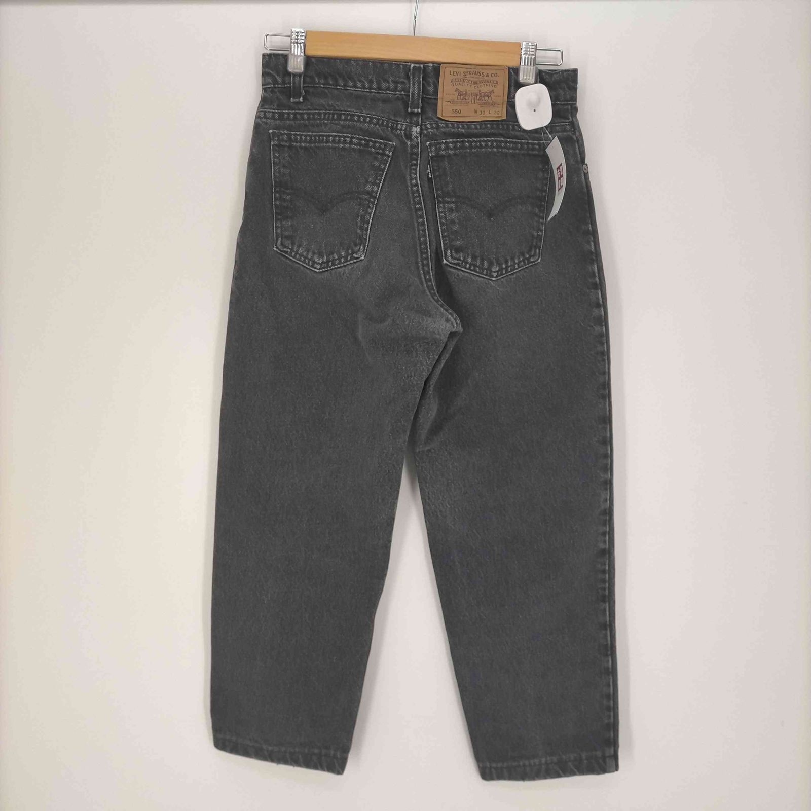 高級ブランド USA製 550 Levis リーバイス 黒タブ テーパード ボタン裏575刻印 パンツ