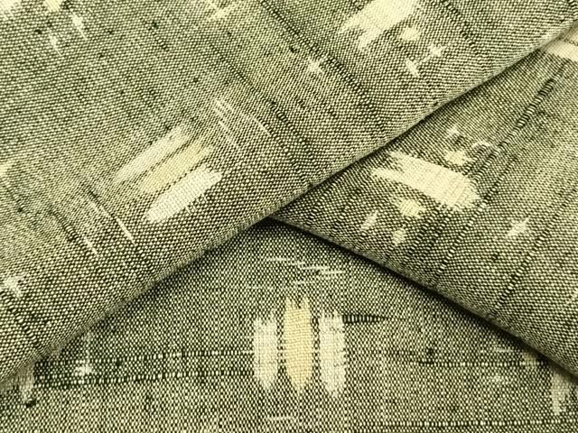 平和屋着物▽上質な紬　単衣　矢羽文　正絹　逸品　AAAV2794fy 平和屋着物▽上質な紬 単衣 矢羽文 正絹 逸品 AAAV2794fyの通販 by
