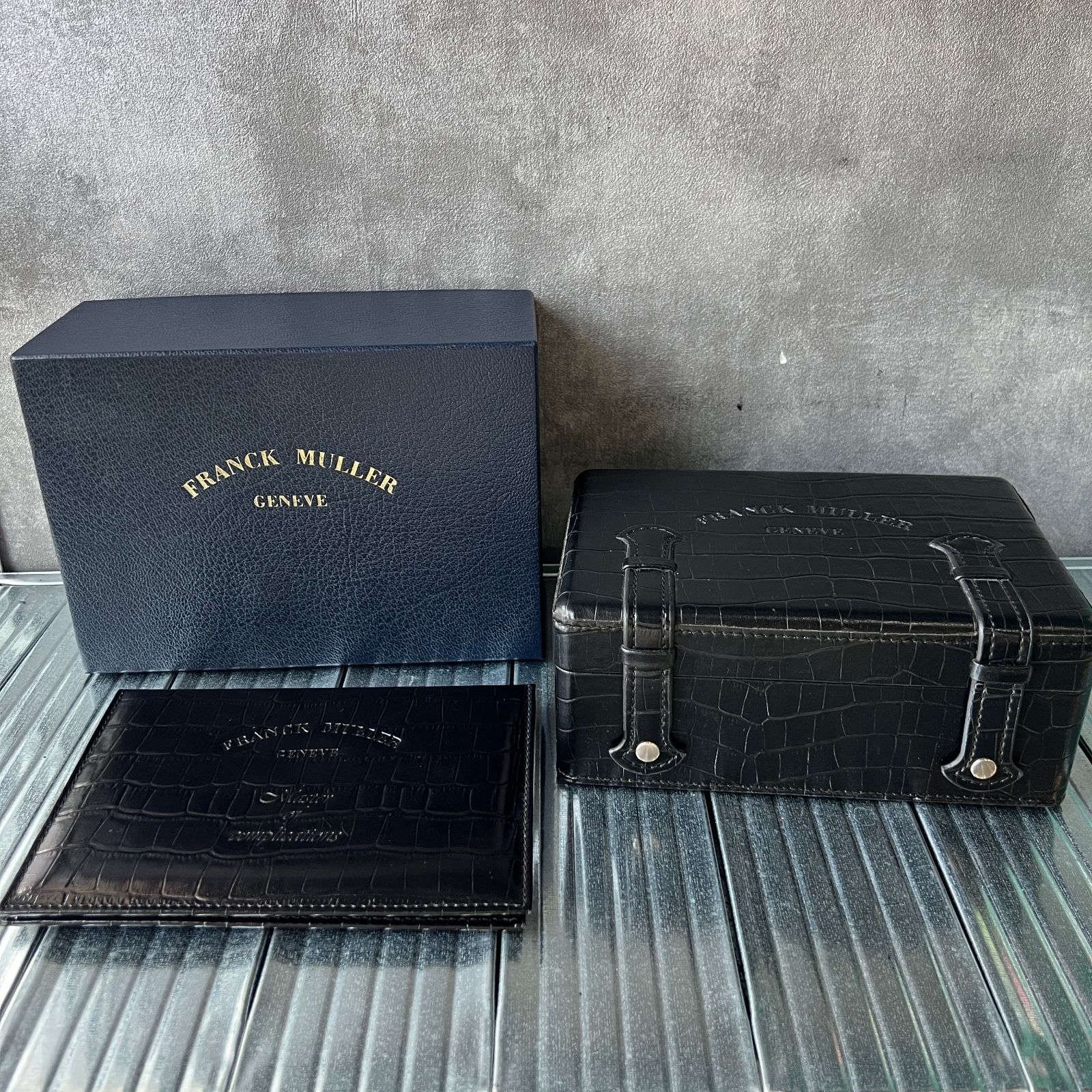フランクミュラー　FRANCK MULLER 時計　空箱収納ケース　クロコダイル フランクミュラー収納箱 クロコダイル - メルカリ