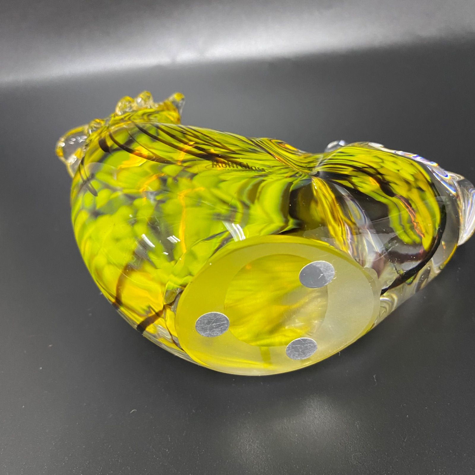 希少・美品】Multi Glass マルティグラス 虎 トラ ガラス工芸品