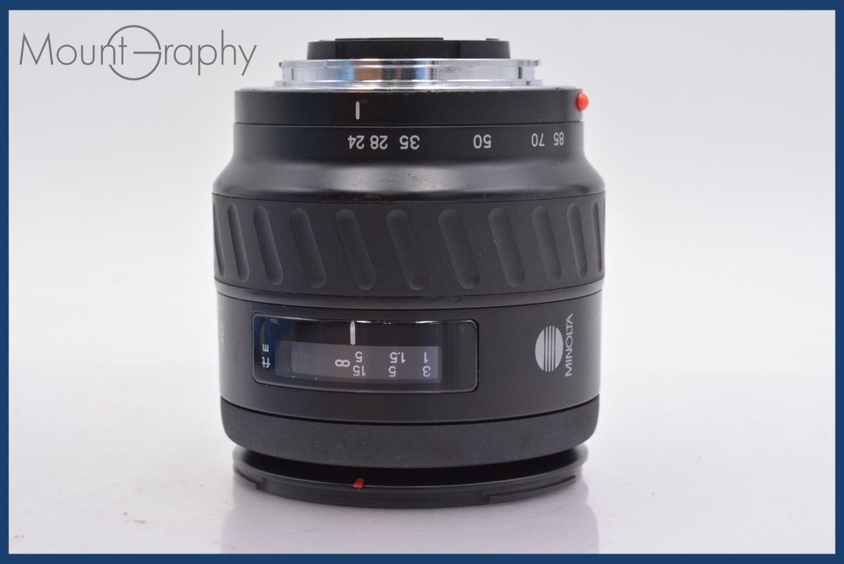 ミノルタ MINOLTA AF ZOOM 24-85mm F3.5-4.5 前後キャップ-レンズフィルター付 完動 同梱可 am241