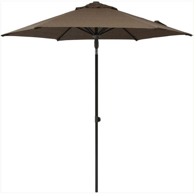 タカショー プッシュアップパラソル 2.5m クールモカ GSTY-P10M ガーデン パラソル UVカット 遮光 シェード生地 日よけ