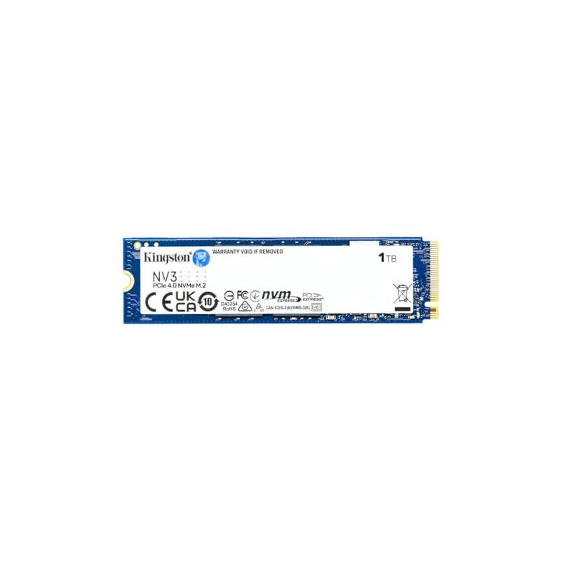 キングストンテクノロジー Kingston SSD NV3 1TB PCIe Gen 4.0 x4 最大6 000MB|秒 M.2 2280 NVMe 正規代理店品 5年 SNV3S|1000G 0