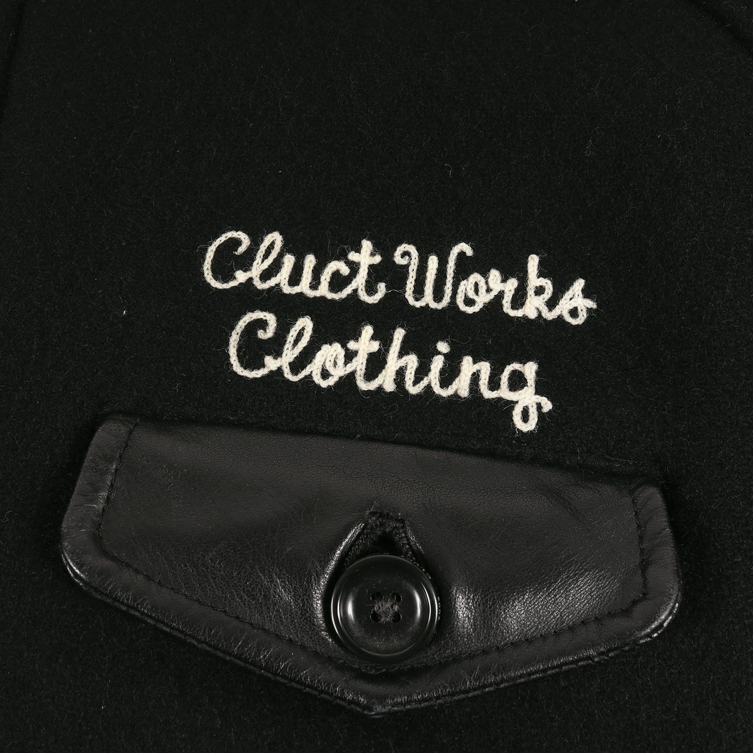 CLUCT クラクト ジャケット サイズ:M チェーン刺繍ロゴ メルトンウール 