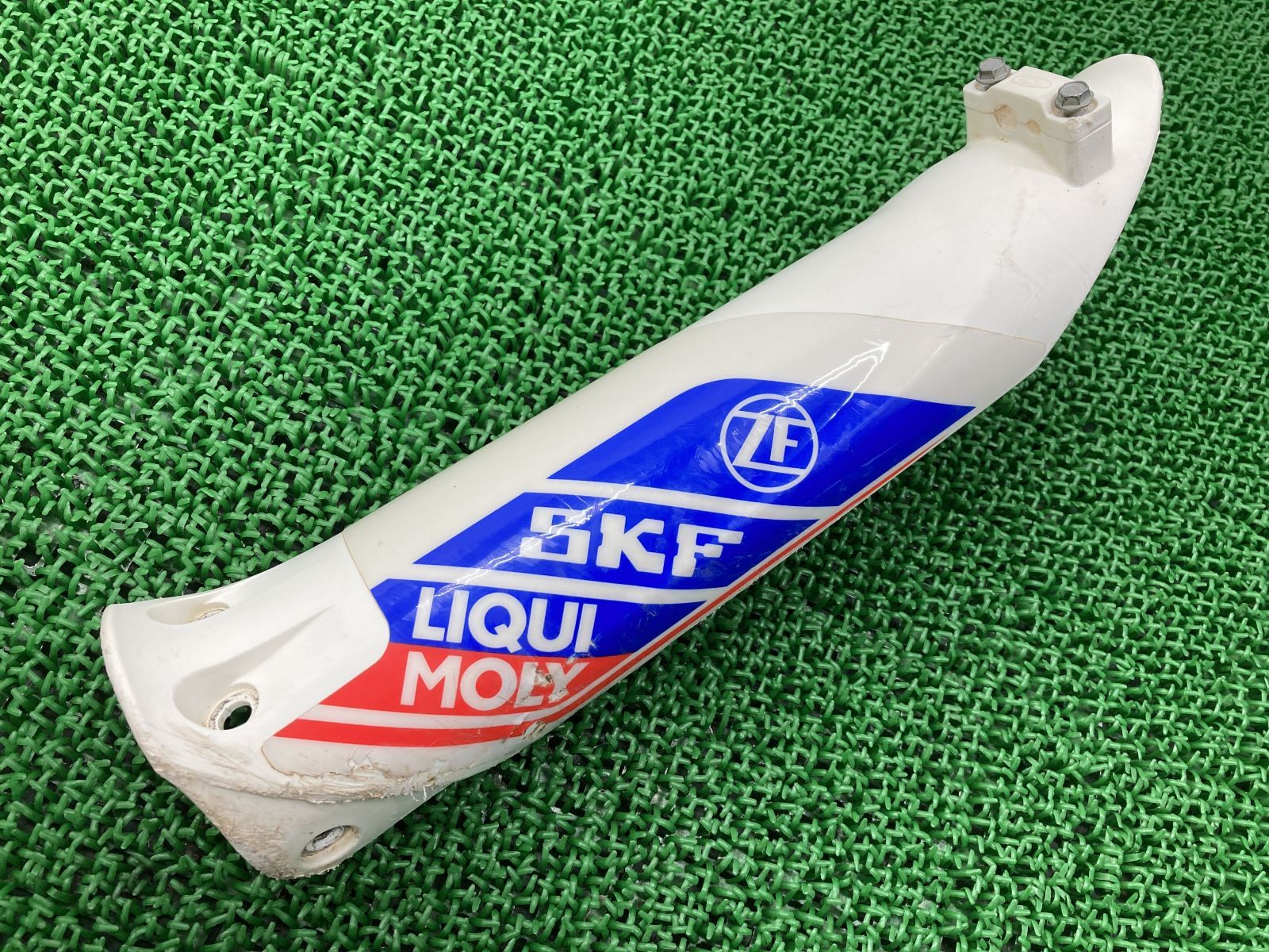480RR フォークガード 左 白 BETA 純正 バイク 部品 RaceEdition ベータ ペイント素材に 品薄 品 車検 Genuine