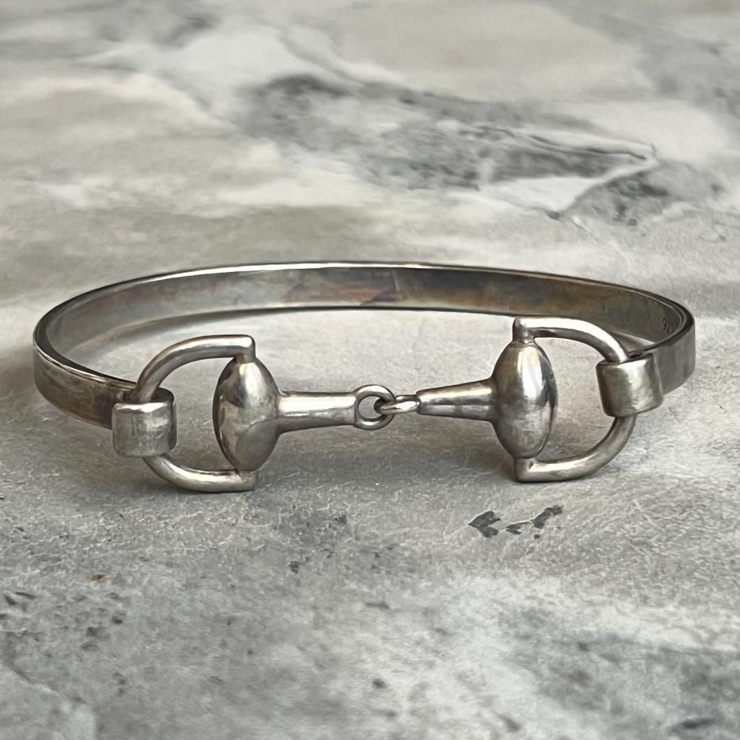 ヴィンテージ VINTAGE ホースビット バングル ジュエリー ITALY エレガントデザイン ヨーロピアン モダン ブレスレット Horsebit Bangle Bracelet Classic Design