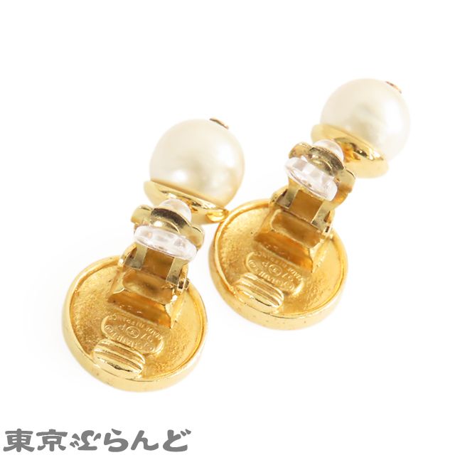 シャネル CHANEL ココマーク パールイヤリング 97P ゴールド メタル