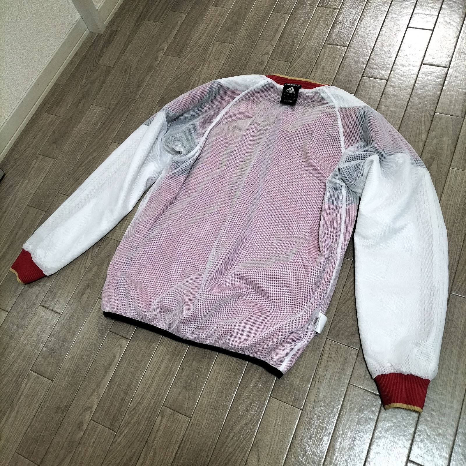 ☆old adidas 2010年製 ナイロンジャケット トラックジャケット プル 