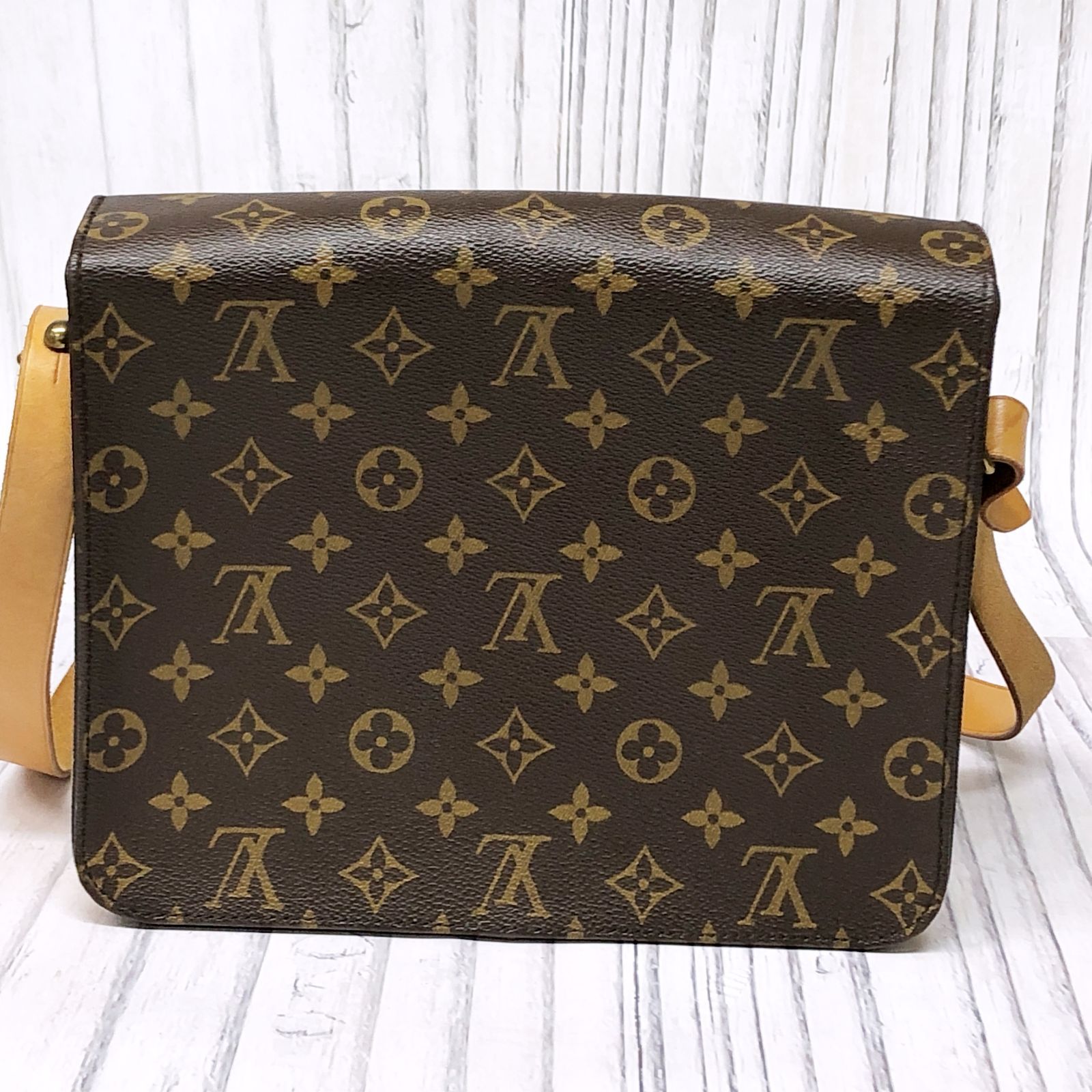 m001 F(80) ルイヴィトン カルトシエールGM モノグラム ショルダーバッグ W26cm M51252 Louis Vuitton レディース  肩掛けカバン ヴィンテージ - メルカリ