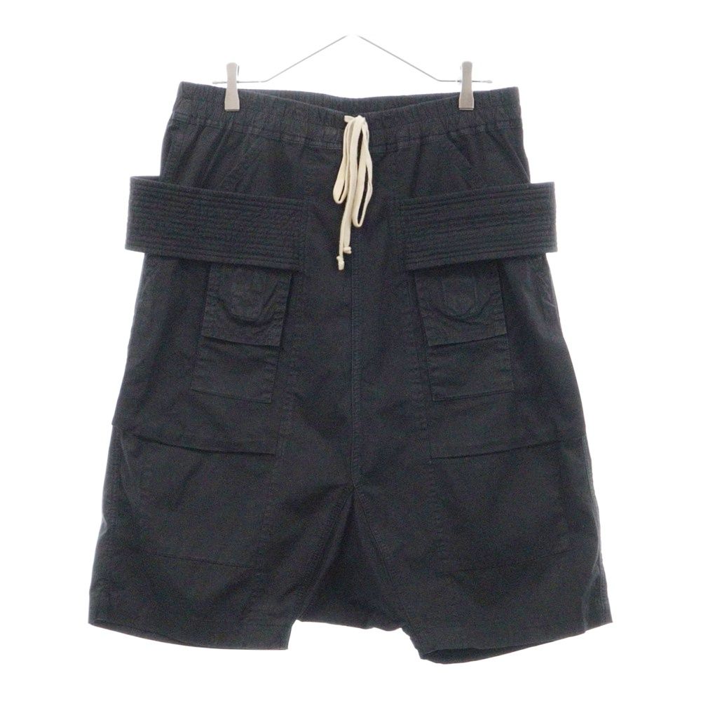 Rick Owens DRKSHDW (リックオウエンス ダークシャドウ) CREATCH CARGO PODS SHORTS クリーチカーゴ ポッズショーツ  サルエルハーフパンツ ブラック DU15F5386-TEW - メルカリ