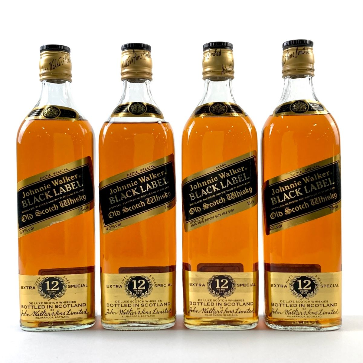 4本 ジョニーウォーカー JOHNNIE WALKER 12年 黒金キャップ エクストラスペシャル スコッチ 750ml ウイスキー セット 【古酒】  - メルカリ