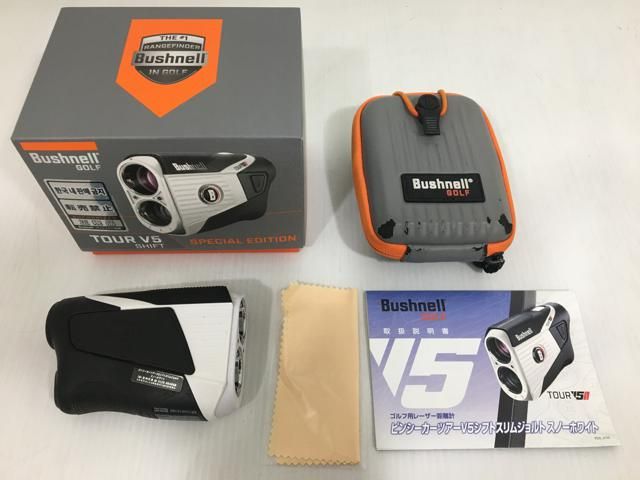 返品OK ゴルフ用品 ブッシュネル レーザー距離計 ピンシーカーツアー V5 シフト スリム ジョルト スノーホワイト LLC-HASEGAWATOSO_COM