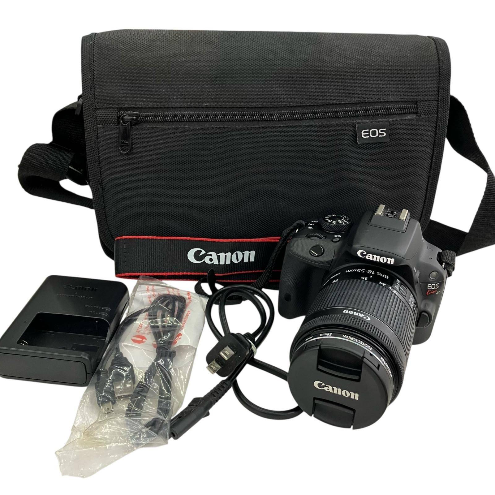 186000 現状品 canon キャノン EOS Kiss x7 DS126441 レンズ 18-55mm MACRO 0.25m 0.8ft ブラック