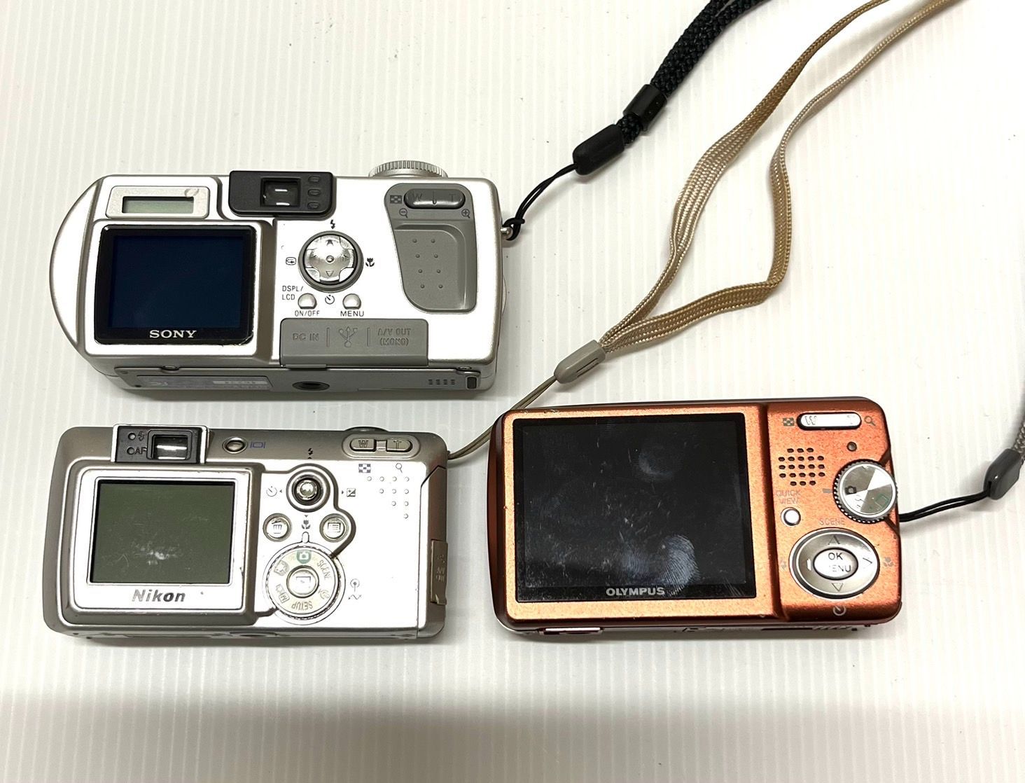 ❤️動作品PL100など８台★デジカメ★メーカー揃い★今は箱付き＋バッテリー付き ❤️デジカメ❤️8台セット☆動作品☆各メーカー揃い☆今は、