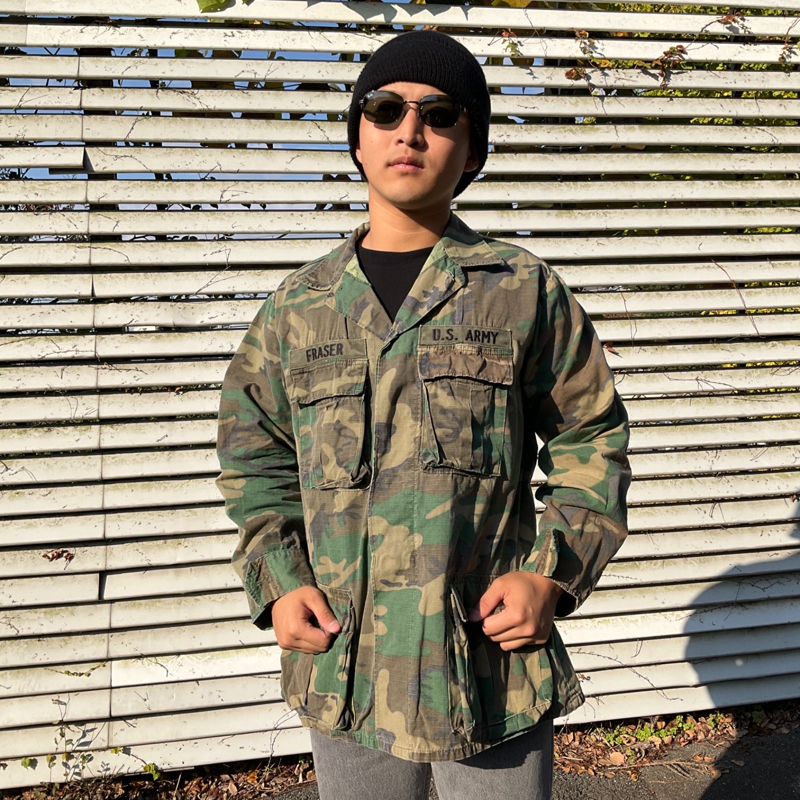 76年納品 70年代 70s 米軍実物 U.S.ARMY ミリタリー アメリカ軍 ウッド 