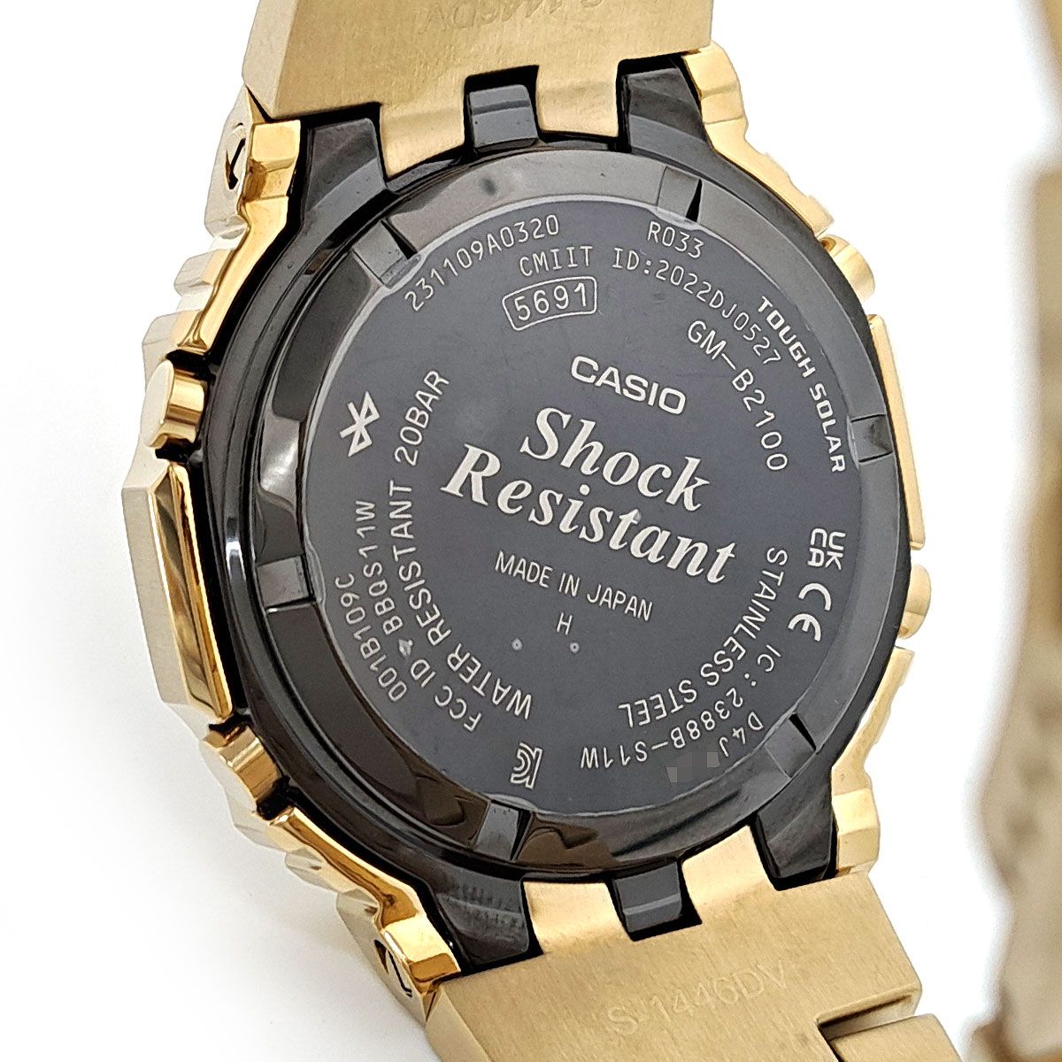 カシオ G-SHOCK フルメタル GM-B2100GD-9AJF ソーラー ステンレス 