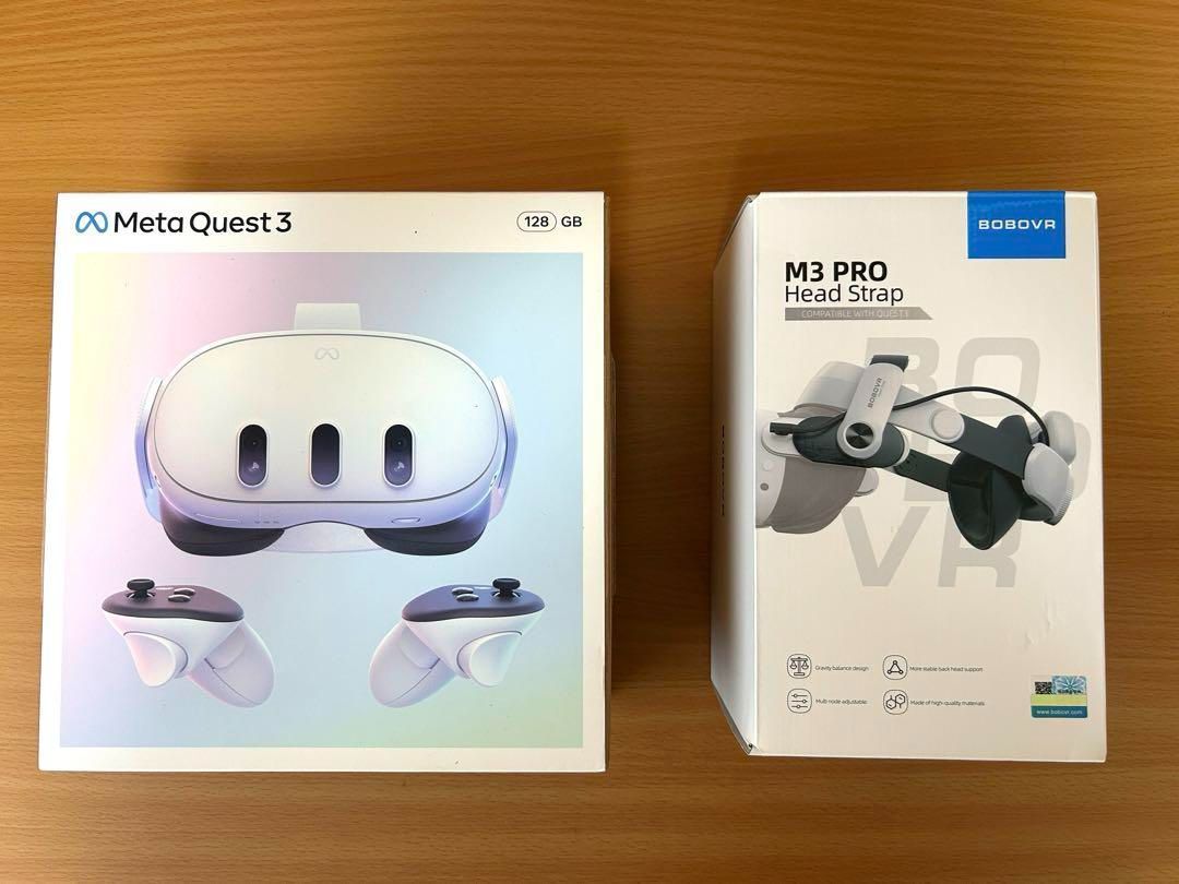 Meta Quest 3 128GB とM3 PROヘッドストラップ
