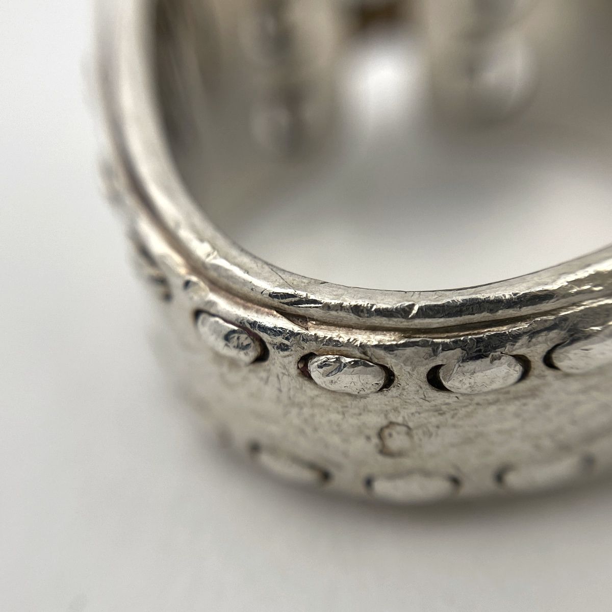 エルメス　コルセット　シルバー　リング エルメス リング メキシコ コルセット #51 10.5号 SV925/750 箱